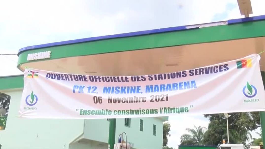 ⁣⁣Ouverture officielle des stations services GREEN OIL RCA de PK12, MISKINE, MARABENA à Bangui